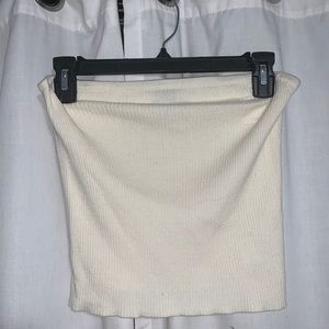 Cream tube top